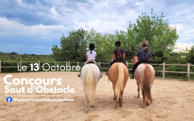 Concours de saut d’obstacle aux Ecuries du Château Paul Mas